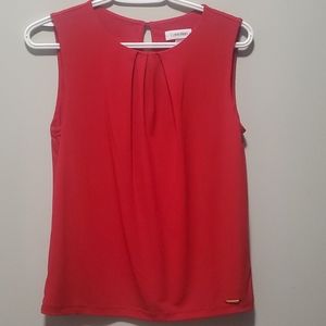Calvin klien red sleeveless top